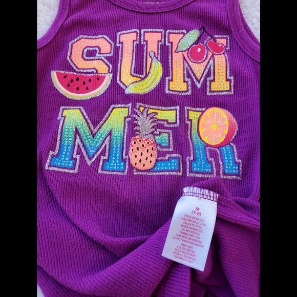 Faded Glory "Summer" Girls Tank Top - Picture 5 of 5